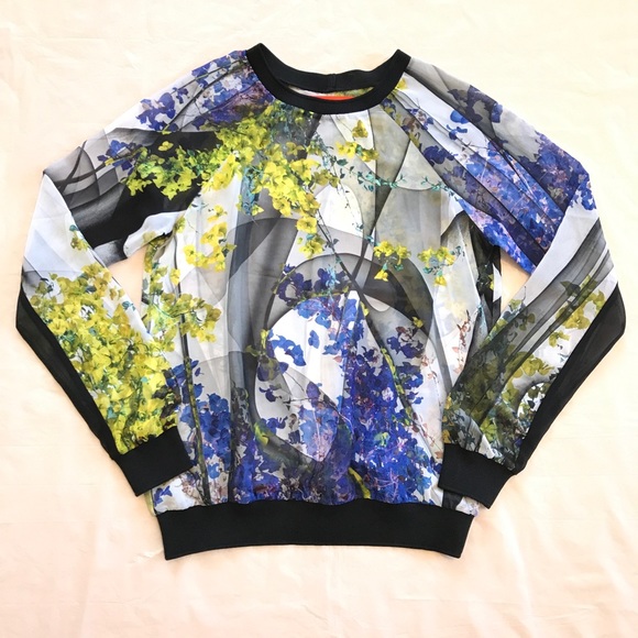 CLOVER CANYON Space Garden Chiffon Top - Picture 4 of 14